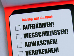 Meckerblock klare Worte